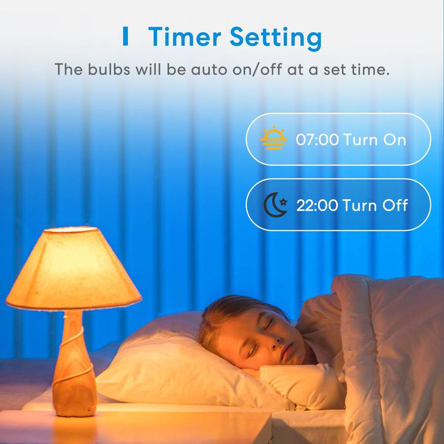 Meross Smart Wi-Fi LED 9W Bulb E27 (Screw in) - Alexa/Google/Homekit compatible - 2 Pack