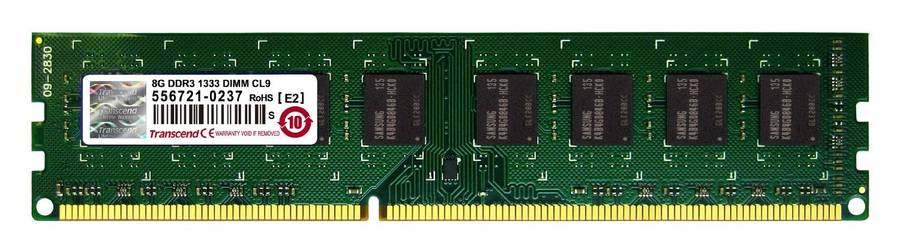Transcend 8GB DDR3 1333MHz DIMM 8 0 DDR3 1333  RAM