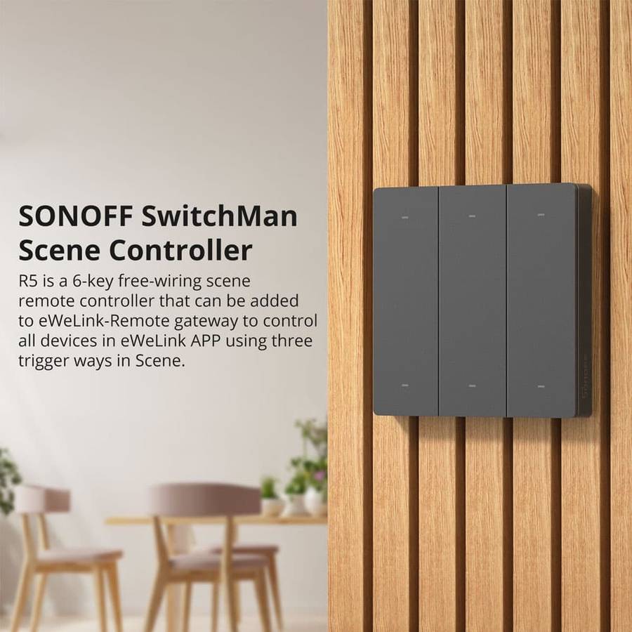 SONOFF R5 Switchman Scene Controller - (6-Key free-wiring scene remote controller)