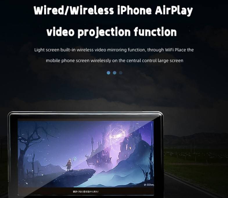 Wireless Apple CarPlay Android Auto Pad - supports iPhone and Android / Screen Mirror Standard