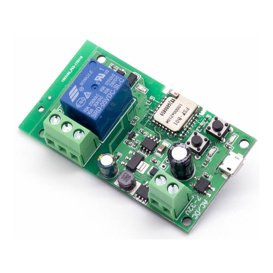 GeeWiz 1 Channel Inching Self-Locking WiFi / RF Switch 5V 12V (7-32V) - Open and Close gate from ...