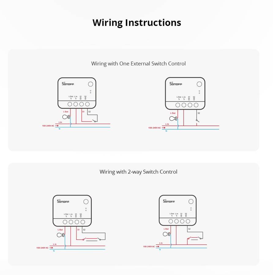 SONOFF ZBMINI-L2 - Extreme Zigbee Smart Switch (No Neutral Required) - BULK PACKAGED