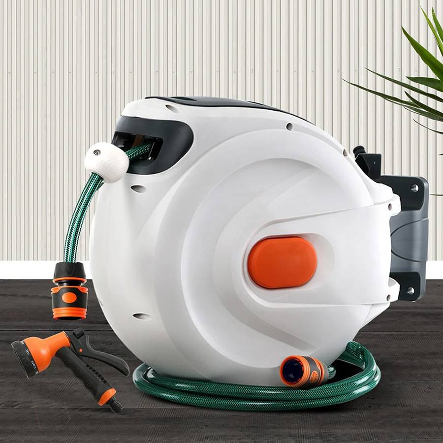 Wall-Mounted Garden Hose Pipe Reel -  A Practical and Stylish Addition to Your Garden / 10m- 20m-...