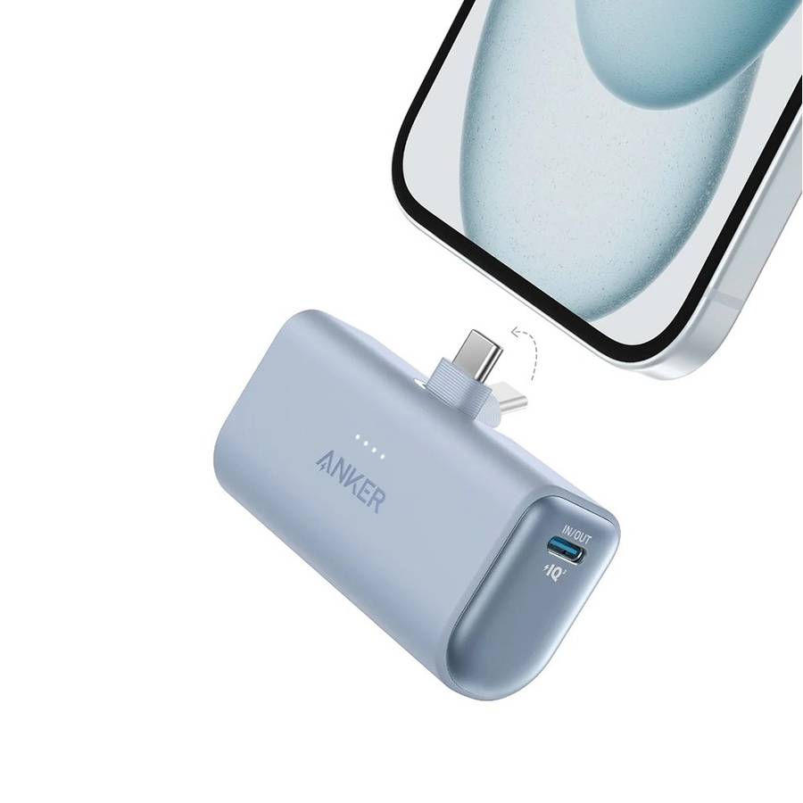 Anker Nano Power Bank - 22.5W / 5000mAh / Built-In USB-C Connector Black