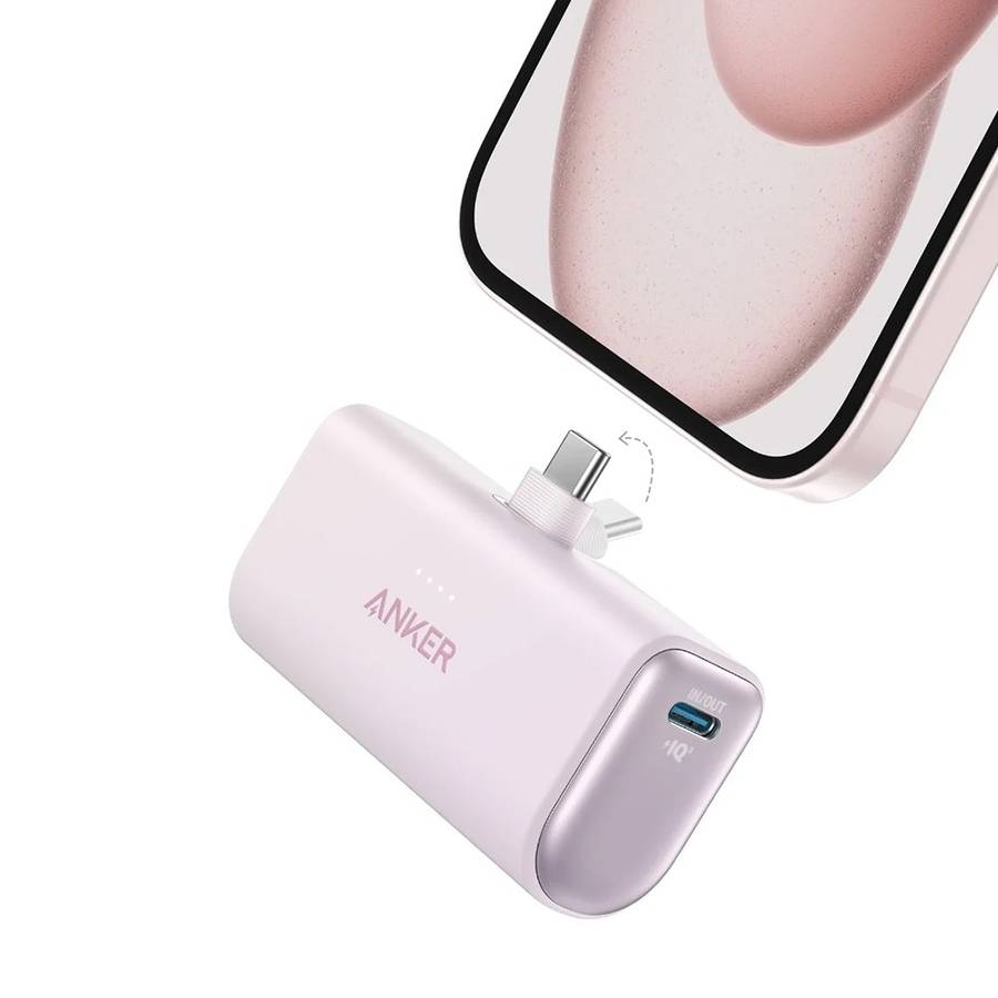 Anker Nano Power Bank - 22.5W / 5000mAh / Built-In USB-C Connector Black