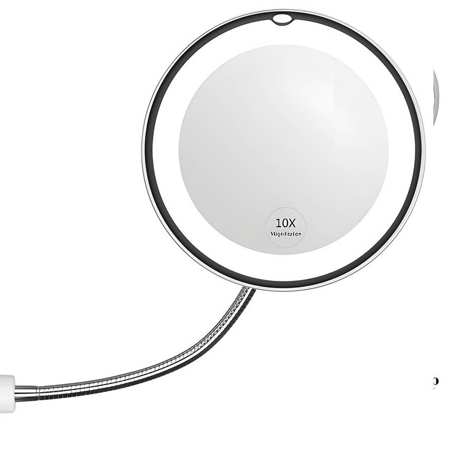 10X Magnification LED Flexible Mirror - Precision Grooming at Your Fingertips