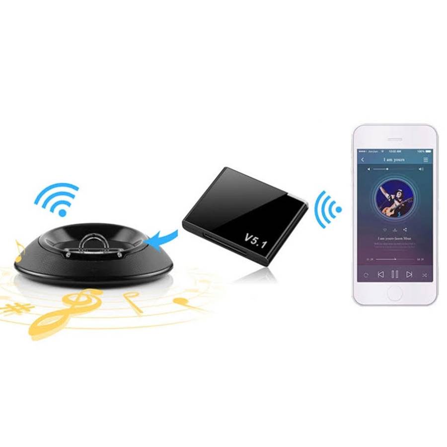 Bluetooth iPod/iPhone Music Adapter (30-Pin) - for Music Docking Stations (Compatible with Bose S...