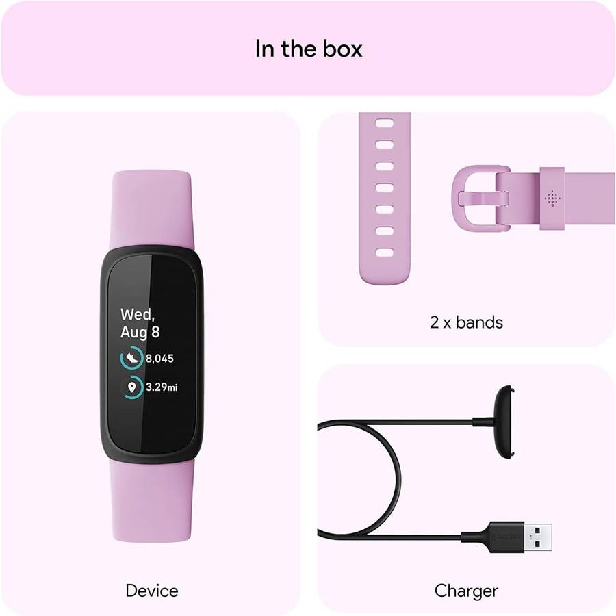 Fitbit Inspire 3 - Battery Life up to 10 days / Optical Heart rate Monitor / Vibration Motor Black