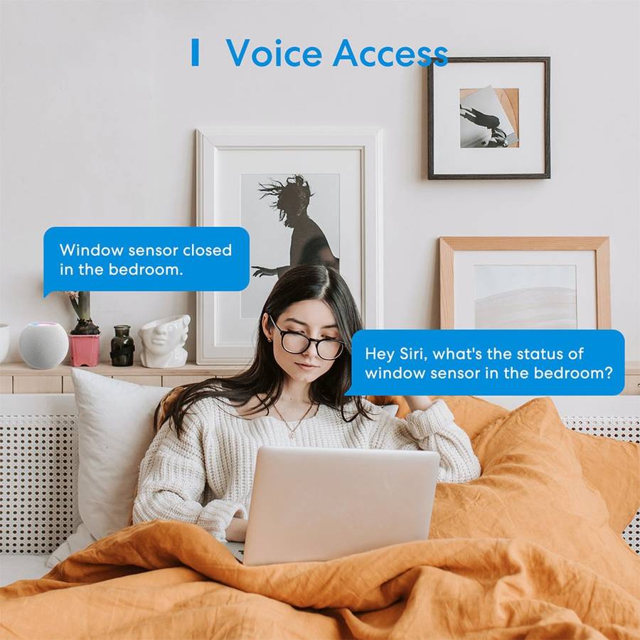 Meross Smart Door and Window Sensor - works with Apple HomeKit / Amazon Alexa and SmartThings (EX...