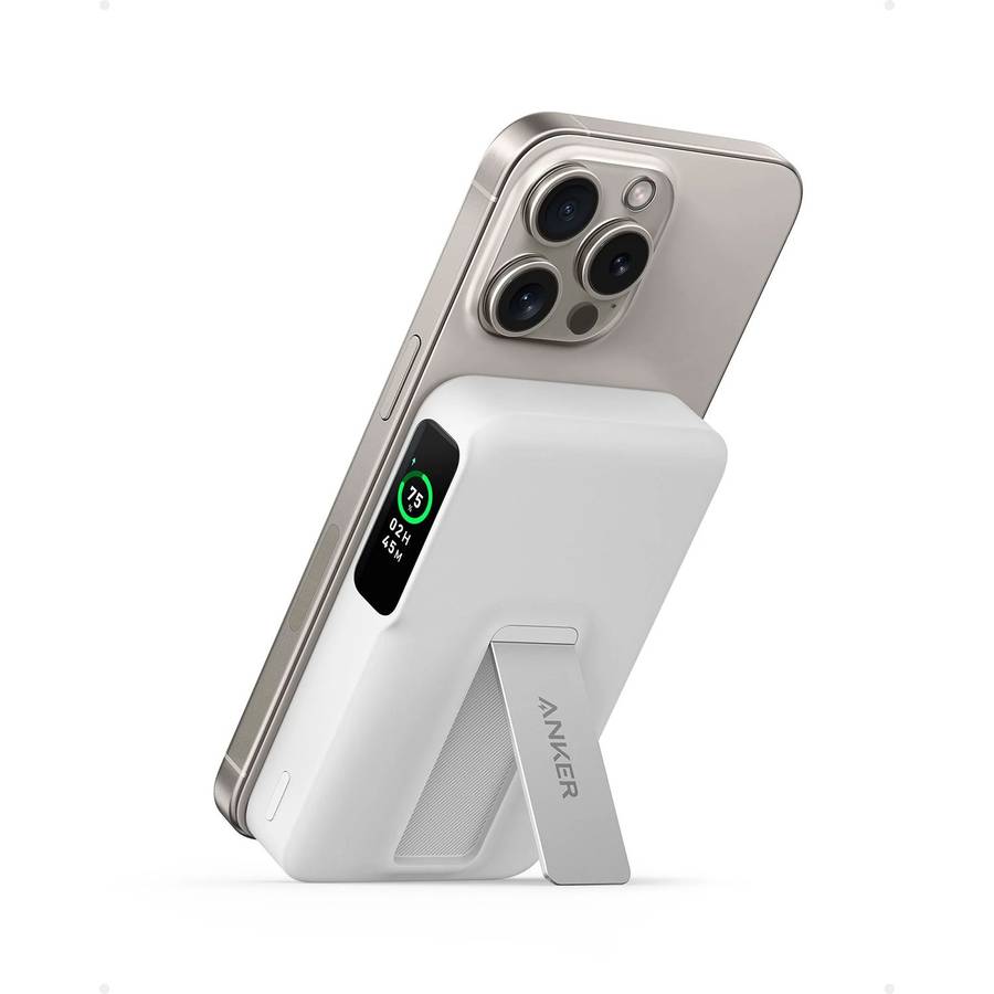 Anker MagGo Power Bank (10K) - with Smart Display and Foldable Stand / 15W Ultra-Fast MagSafe Cha...