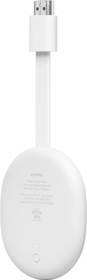 Chromecast with Google TV 4K HDR - Snow (REFURBISHED)