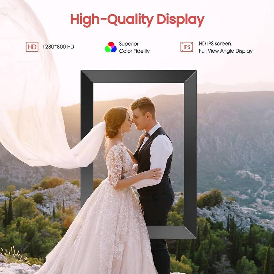 Frameo Wi-Fi Digital Photo Frame - for Photos & Videos / 15.6 Display / 32GB Storage