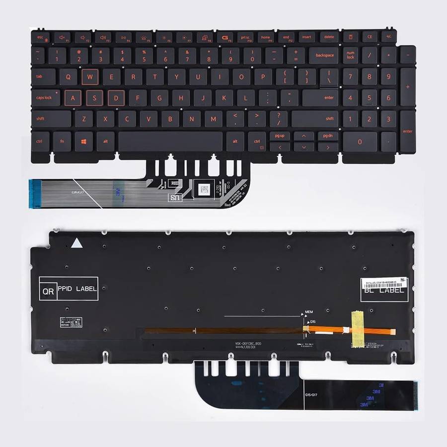 Dell G15 5510 Replacement Laptop Keyboard (QWERTY) - Black