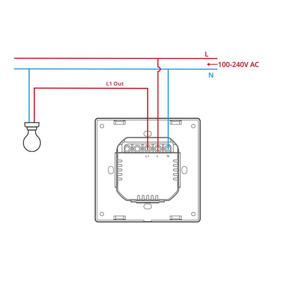 Sonoff M5 Matter Smart Wall Switch - Available in 1/2/3 Channel (White) 1 Gang