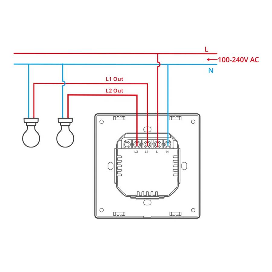 Sonoff M5 Matter Smart Wall Switch - Available in 1/2/3 Channel (White) 1 Gang