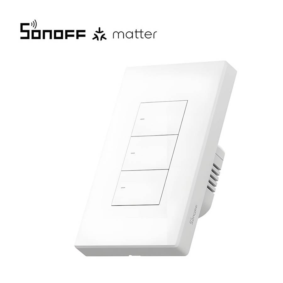 Sonoff M5 Matter Smart Wall Switch - Available in 1/2/3 Channel (White) 1 Gang