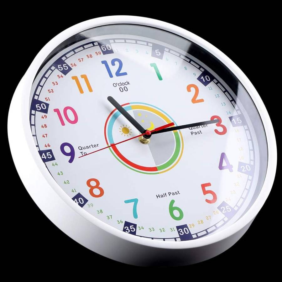 Interactive Learning Clock for Kids - Colorful & Engaging (30cm)