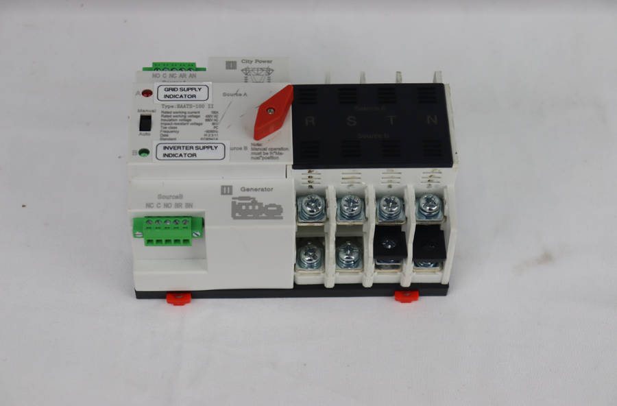 Automatic Changeover Switch - 4P (3 PHASE) - 220V / 100A / 50Hz - Used - Fair Condition/ Scratched