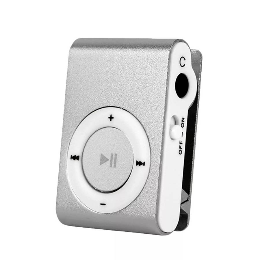 Pocket MP3 Player With Back Clip - Uses Micro SD Black