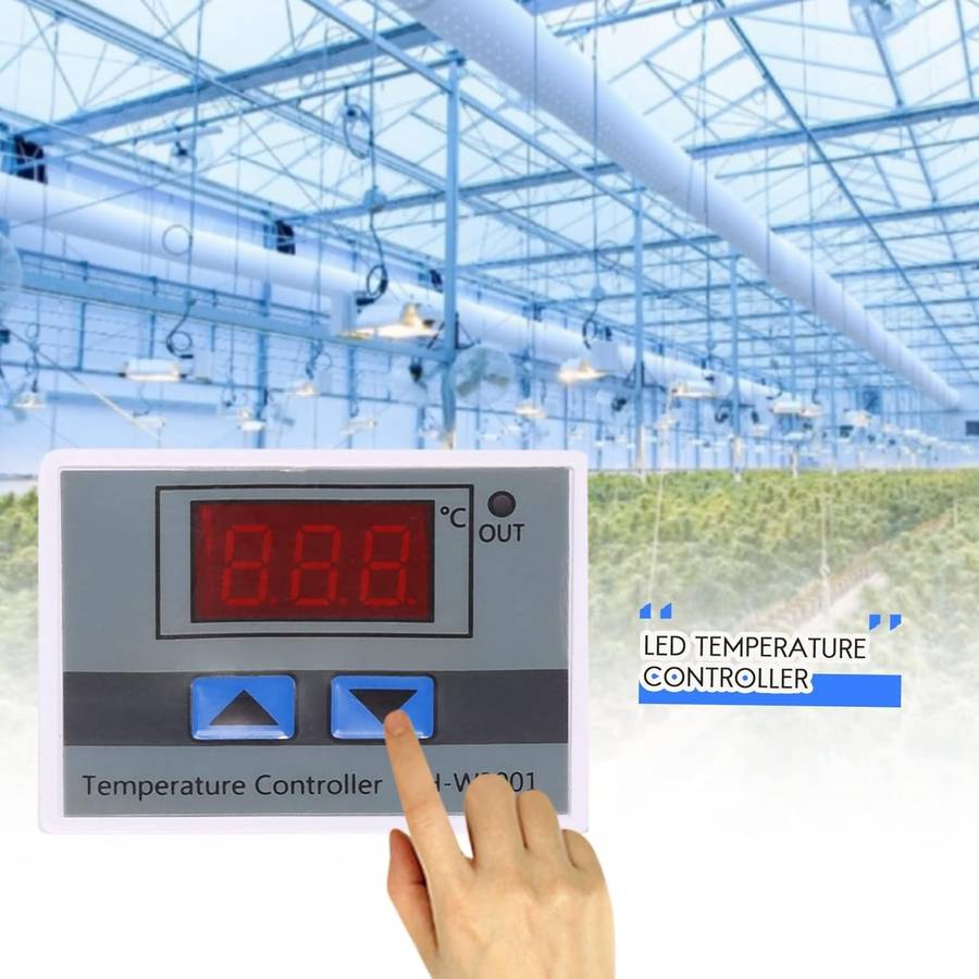 XH-W3001 - 220V Digital LED Temperature Controller- 10A Thermostat with Switch & Display for Incu...