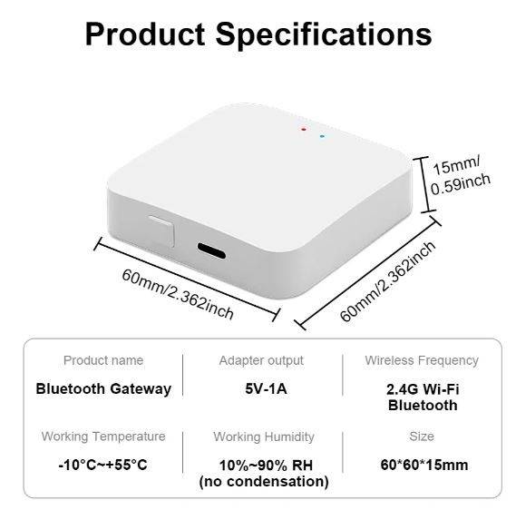 Tuya Bluetooth to Wifi Wireless Bluetooth Gateway