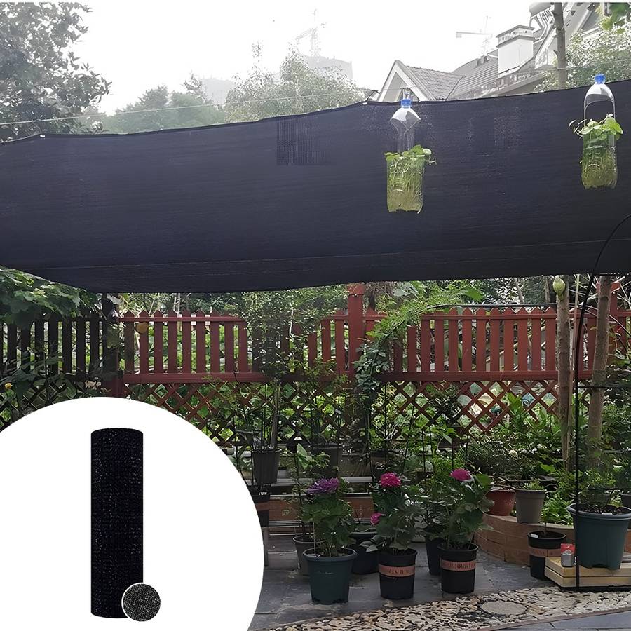 Black Shade Net (20% Sun Blockage) - Greenhouse Shade Solution / 2m (W) x 50m (L) roll