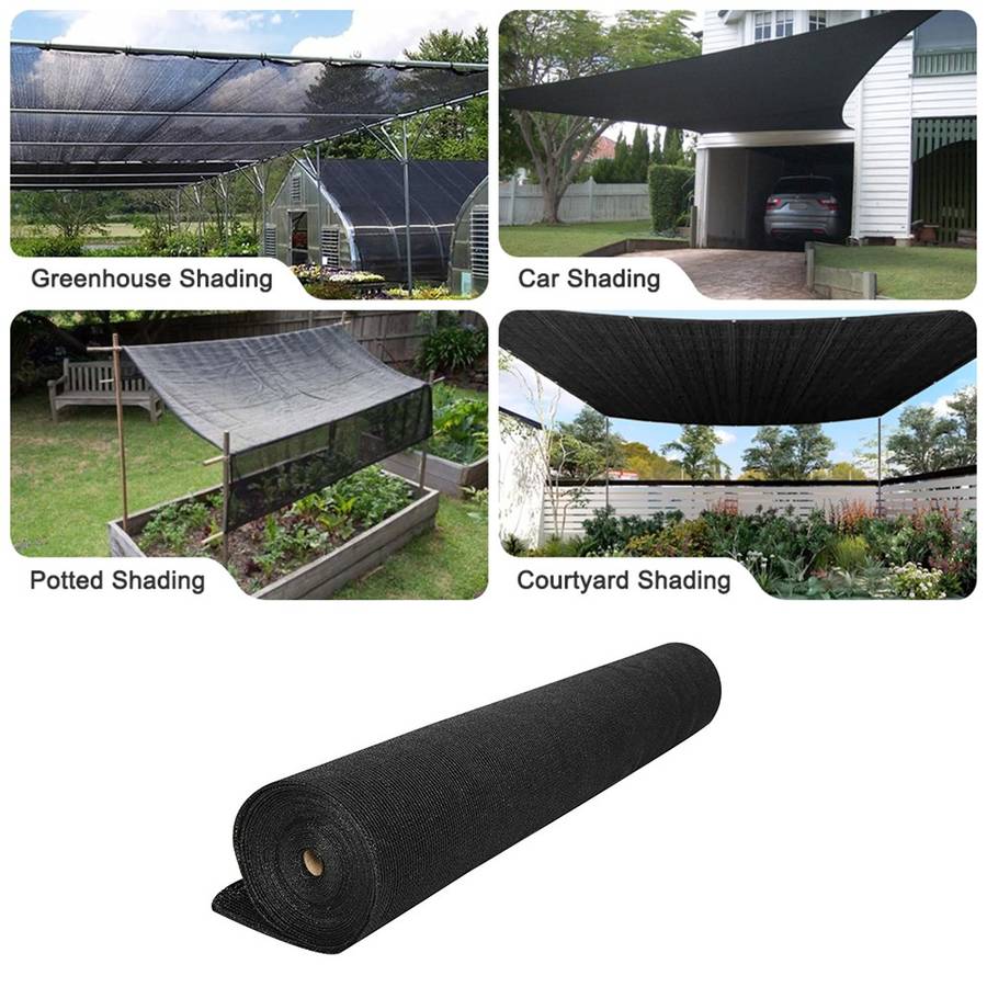 Black Shade Net (20% Sun Blockage) - Greenhouse Shade Solution / 2m (W) x 50m (L) roll