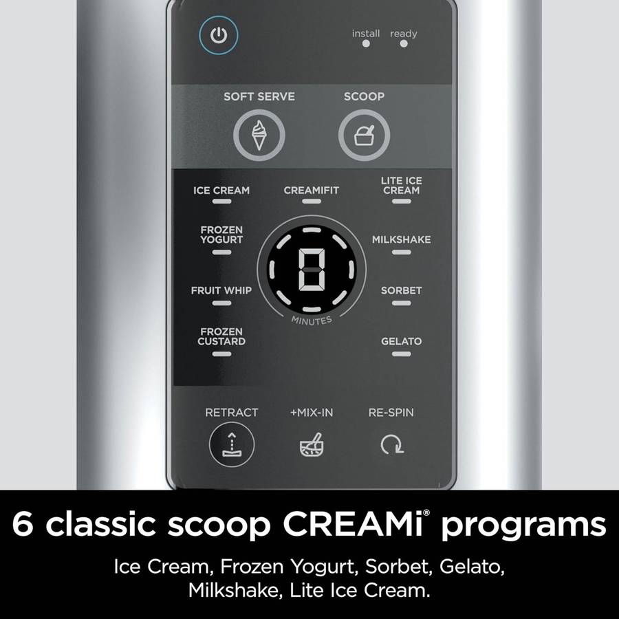 Ninja Swirl Ice Cream & Soft Serve Maker | 13-in-1 | Low-Calorie & Custom Treats | Includes 2 Pints
