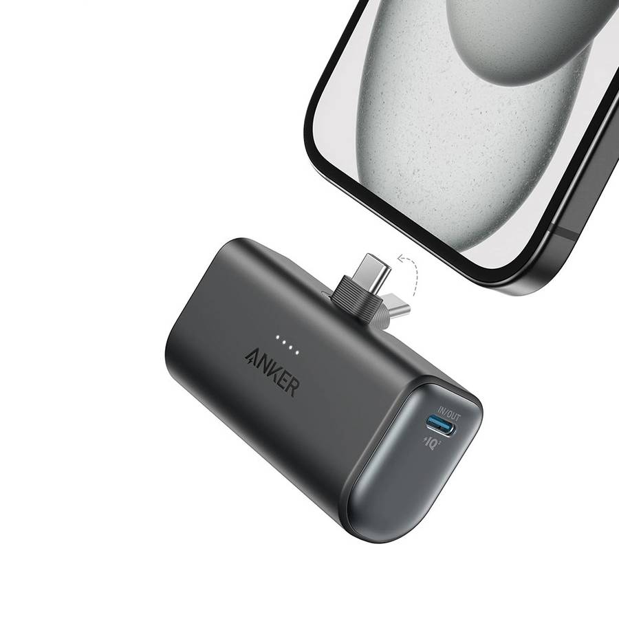 Anker Nano Power Bank - 22.5W / 5000mAh / Built-In USB-C Connector - Used - Slightly Scratched