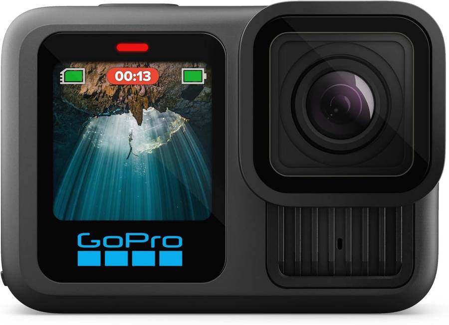 GoPro HERO13 Black  5.3K/60 Waterproof Action Camera with HB-Series Lens Compatibility