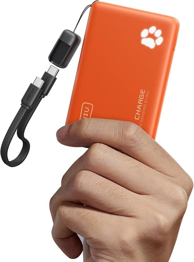 INIU Ultra Slim 10000mAh 45W PD Power Bank - Fast Charging - Available in Various Colours Navy Blue