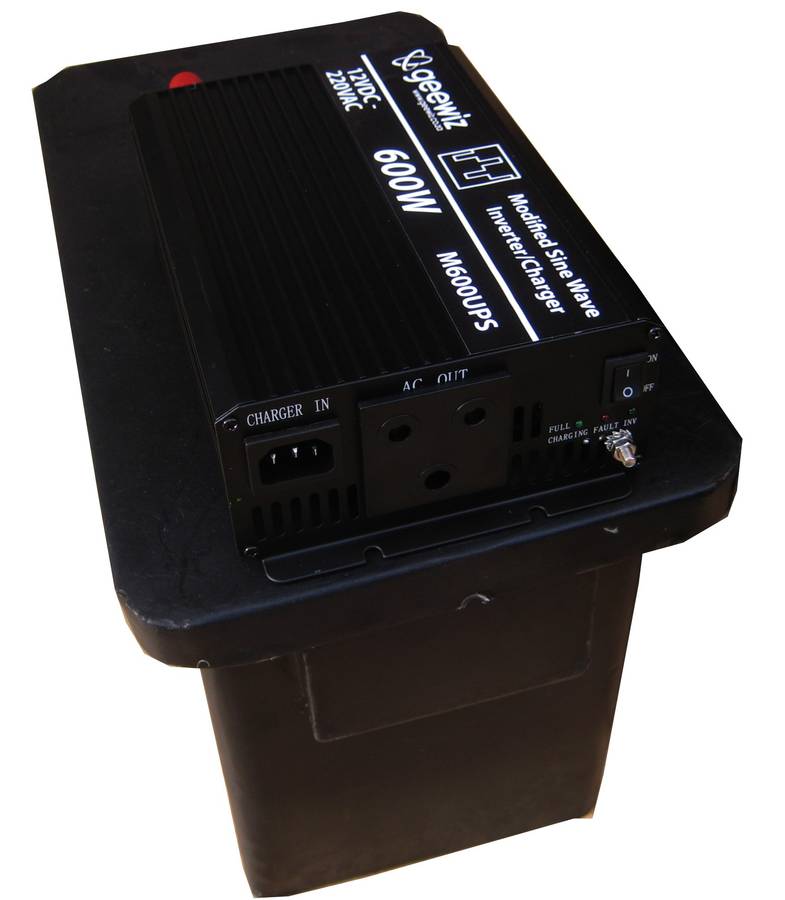 600W Inverter + 102Ah Battery (4 HOUR BATTERY LIFE) KIT - No No