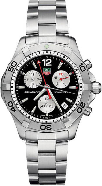 Tag Heuer Aquaracer Quartz Mens Wristwatch Model: CAF1110.BA0804