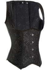 Brocade Underbust corset, Burlesque Pattern Underbust Corset, Brocade Waistcoat Corset, #N8275