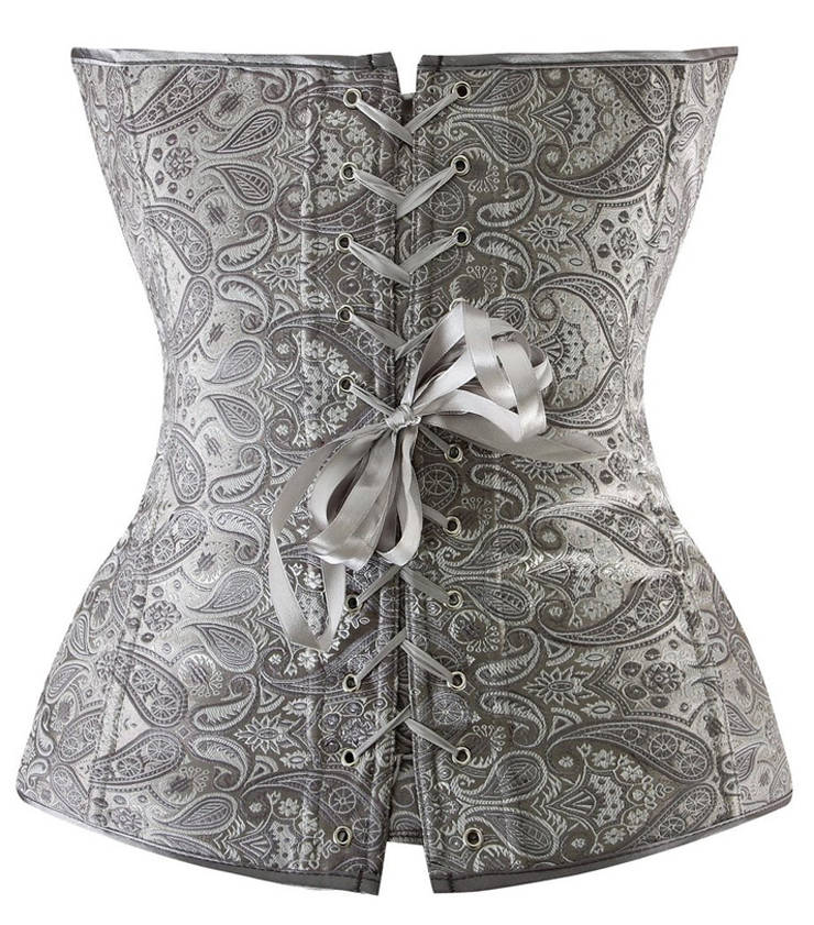 Gray  Renaissance Corset Top, Renaissance Corset Top, Gray Corset, #N5057