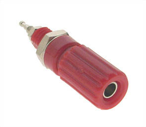 SOCK BANANA 4mm  RED   CAPTIVE  K201-RD