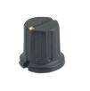 KNOB PLA BLK SCR DOT 11x13x3.2  S88791-BK