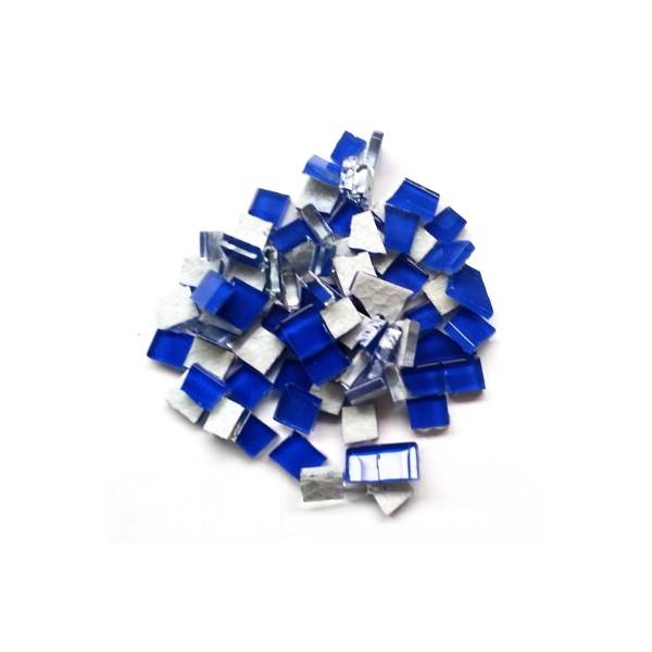 blue, royal blue, tile, mosaic, pre-nipped, glass, crystal