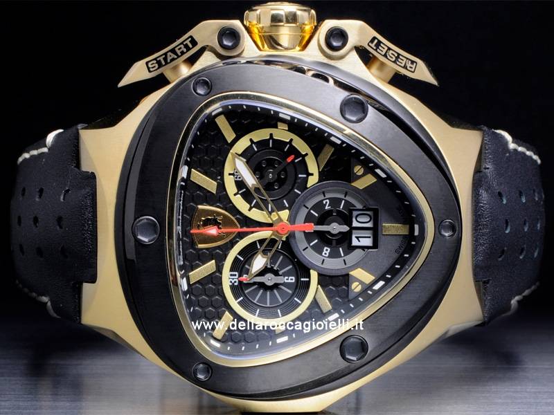 R35,000.00** TONINO LAMBORGHINI "THE SPYDER" BLACK GOLD EDITION CHRONOGRAPH WATCH *BRAND NEW*