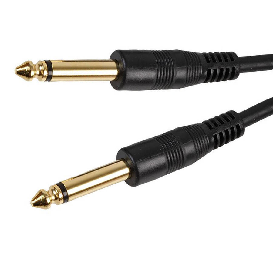 6.35mm to 6.35mm Guitar Lead Amp Jack Audio Cable 5m