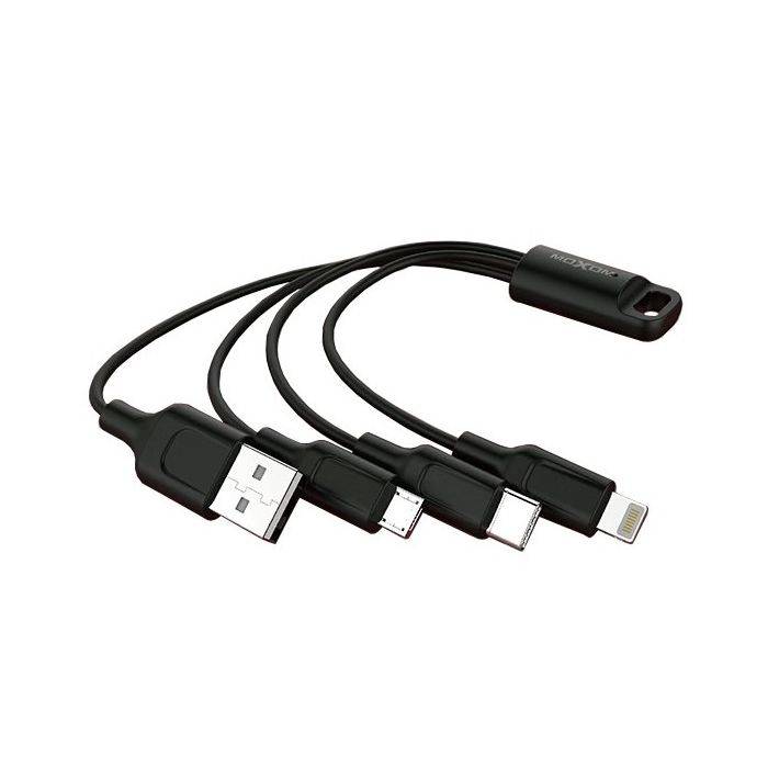 3-in-1 Moxom Key Chain Charging Cable CC-69 For Phone