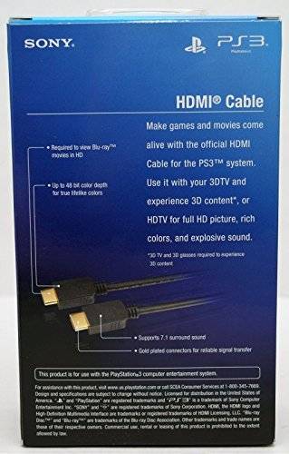 Sony PS3/PS4 6ft/1.8m  HDMI CABLE Slim Gaming
