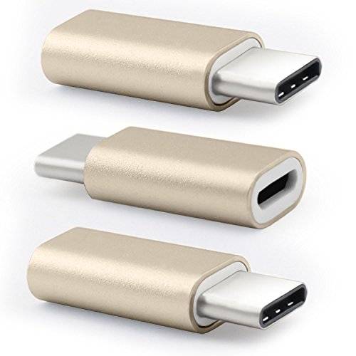 USB Female to Type C Male OTG Adapter Gold
