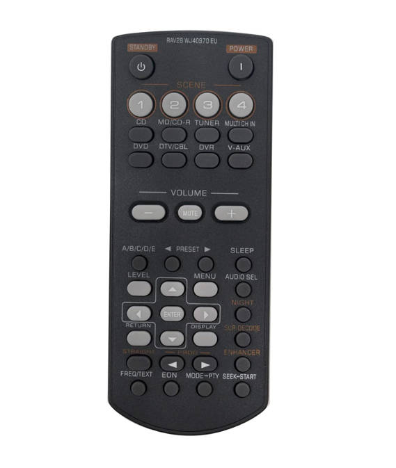 Replacement Remote Control for YAMAHA AV Amplifier RAV28 WJ40970 EU HTIB-68H1