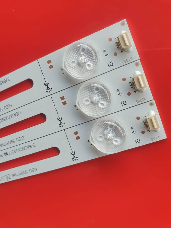 Universal LED TV Backlight Strip Compatible with 42  65inch LED TV 3V 10LED 3-Pin Connector