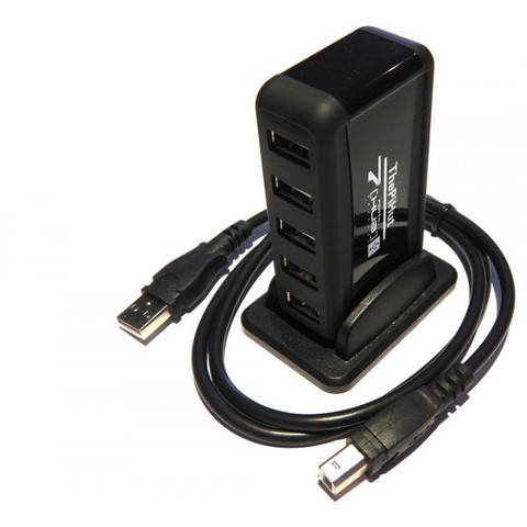 PiHut 7 Port Raspberry Pi USB Hub - EU Plug 5V 2A