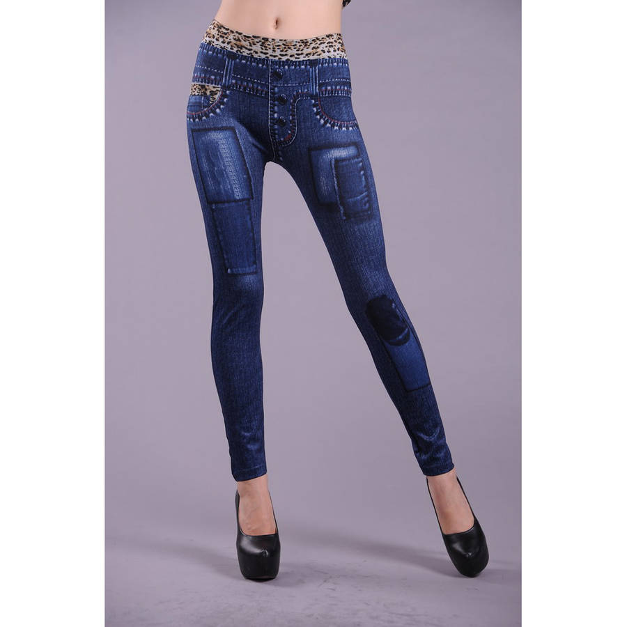 Thicker Blue in Denim Leggings