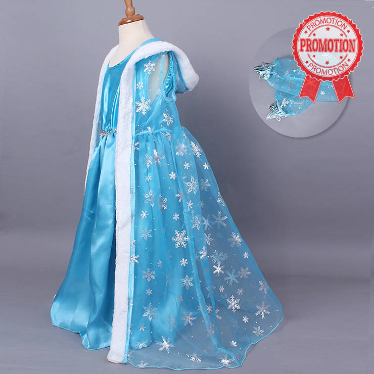 Fairy Blue Frozen Elsa Cape Costume