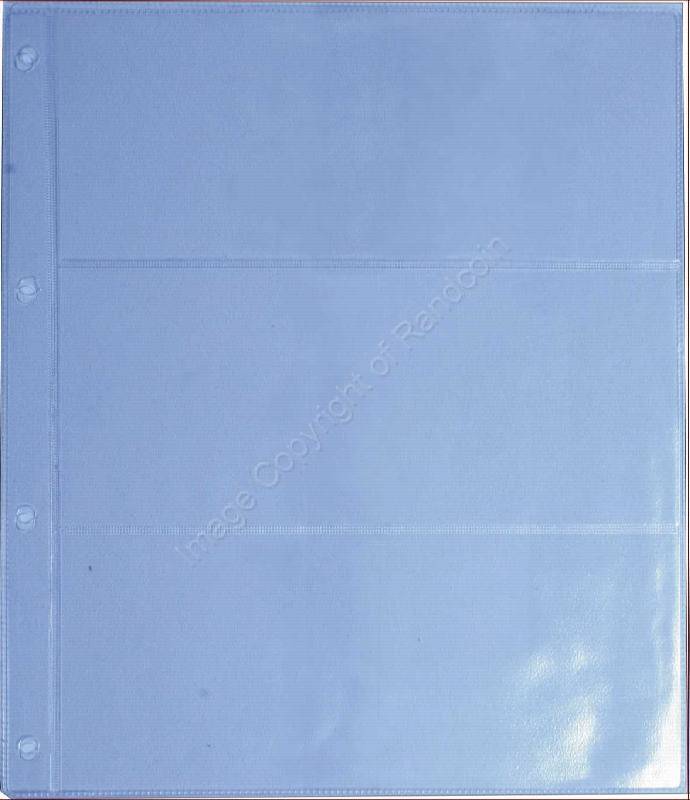 *#* A4 - Universal Banknote Album - Extra Pages. 3 Pocket Page *#*