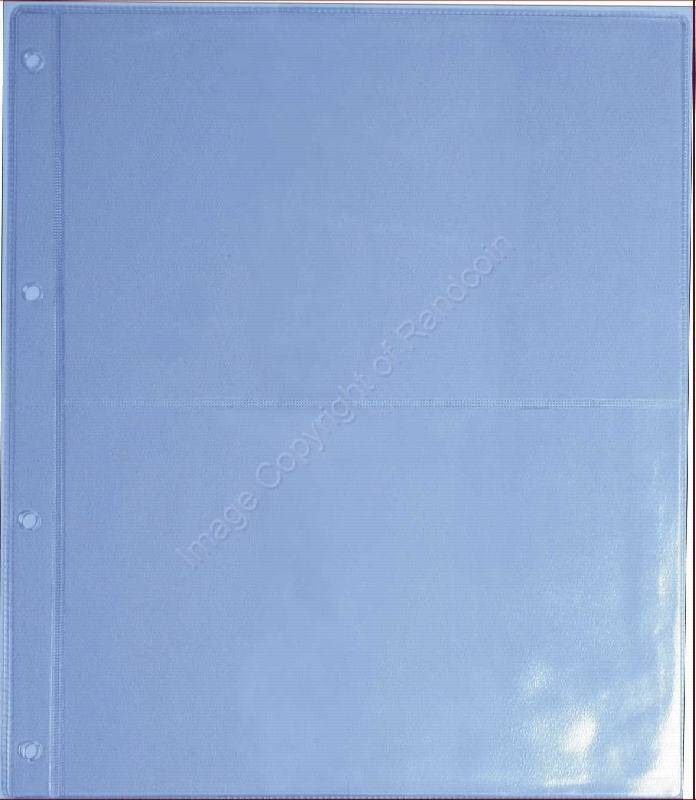 *#* A4 - Universal Banknote Album - Extra Pages. 2 Pocket Page *#*